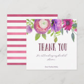 桑のフローラドリームブライダルシャワー サンキューカード (正面/裏面)