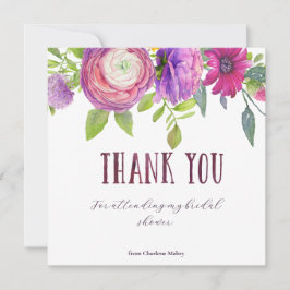 桑のフローラドリームブライダルシャワー サンキューカード