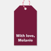 桑の上の白い十字 ギフトタグ (裏面)