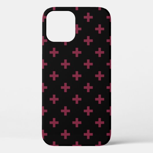 桑の実が黒に交差する Case-Mate iPhoneケース (裏面)