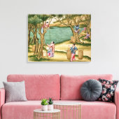 桑の実を集める キャンバスプリント (インサイチュ (リビング))