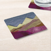 桑の山 スクエアペーパーコースター (アングル)