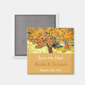 桑の木のセーブザデートマグネットヴィンテージ マグネット (正面/裏面)