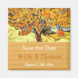 桑の木のセーブザデートマグネットヴィンテージ マグネット