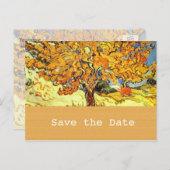 桑の木は日付はがきを保存する。ヴィンテージ 案内ポストカード (正面/裏面)