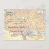 桑の木は日付はがきを保存する。ヴィンテージ 案内ポストカード (裏面)