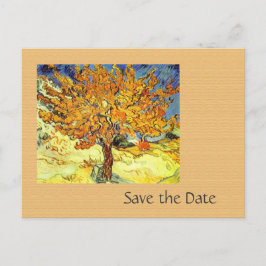 桑の木は日付ポストカードを保存する。ヴィンテージ 案内ポストカード