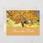 桑の木は日付ポストカードを保存する。ヴィンテージ 案内ポストカード (正面/裏面)