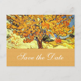 桑の木は日付ポストカードを保存する。ヴィンテージ 案内ポストカード