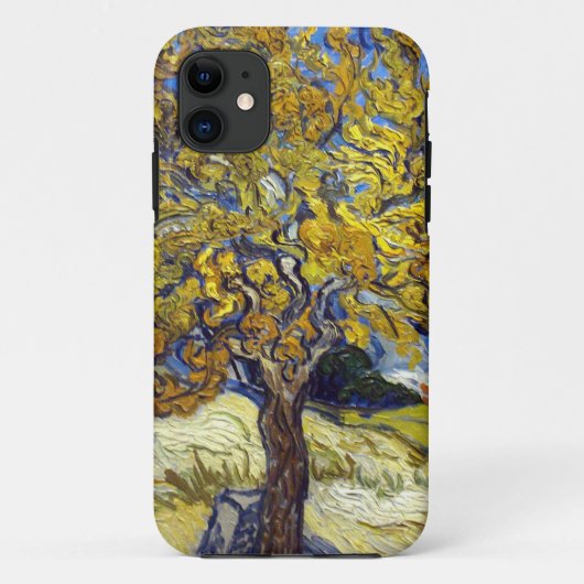 桑の木。ビンセント・ヴァン・ゴッホ。ファムアート。 Case-Mate iPhoneケース (裏面)