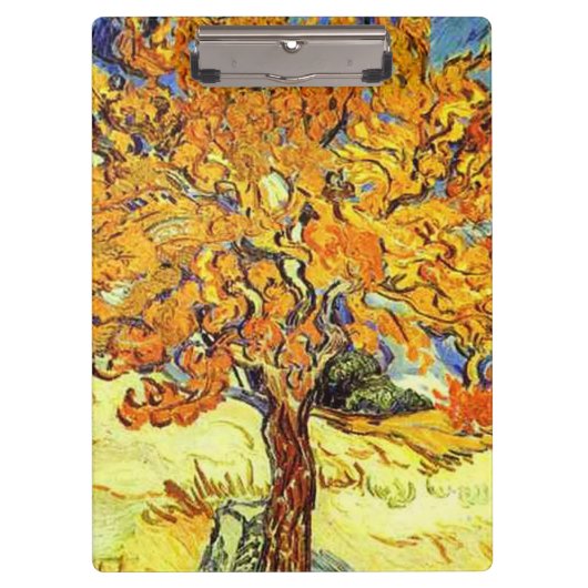 桑の木、ビンセント・ヴァン・ゴッホ。ヴィンテージファミ クリップボード (正面)