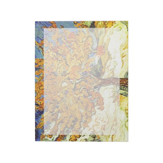 桑の木、ビンセント・ヴァン・ゴッホ。ヴィンテージ芸術 ノートパッド (回転)