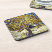 桑の木、ビンセント・ヴァン・ゴッホ。ヴィンテージ コースター (左側)