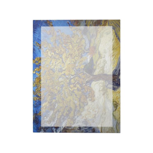 桑の木、ビンセント・ヴァン・ゴッホ。ヴィンテージ ノートパッド (回転)