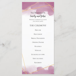 桑の水色金ゴールド幾何線結婚の プログラム