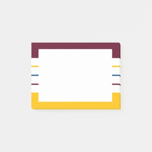 桑の琥珀の秋のストライプ ポストイット (正面)