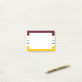 桑の琥珀の秋のストライプ ポストイット (デスク上)