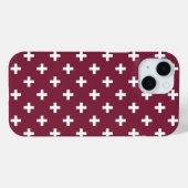 桑の白い水玉クロス Case-Mate iPhoneケース (裏面 (横))