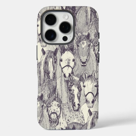 桑の真珠の馬 Case-Mate iPhoneケース (裏面)