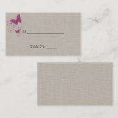 桑グリッターバタフライ結婚ズ座席表 プレイスカード (正面/裏面)