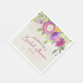 桑及びアイボリードリームブライダルシャワー スタンダードランチョンナプキン (角)