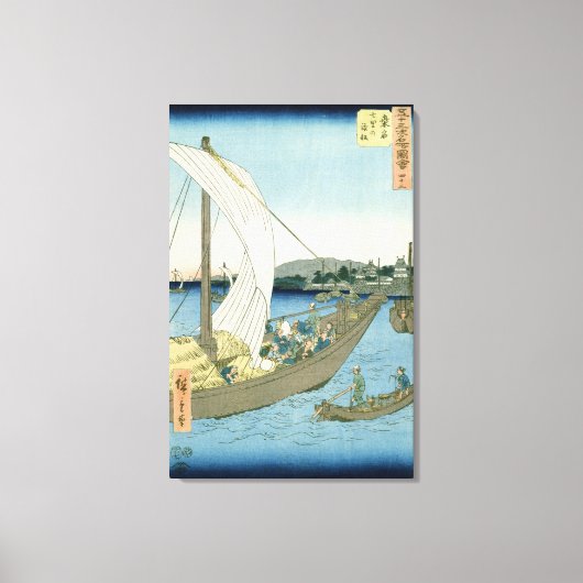 桑名山水名景五十三景 キャンバスプリント (正面)