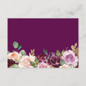 桑薄紫パープルフローラ結婚ズ詳細 エンクロージャーカード (裏面)