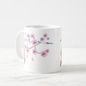 桜および富士山のマグ コーヒーマグカップ (正面左)