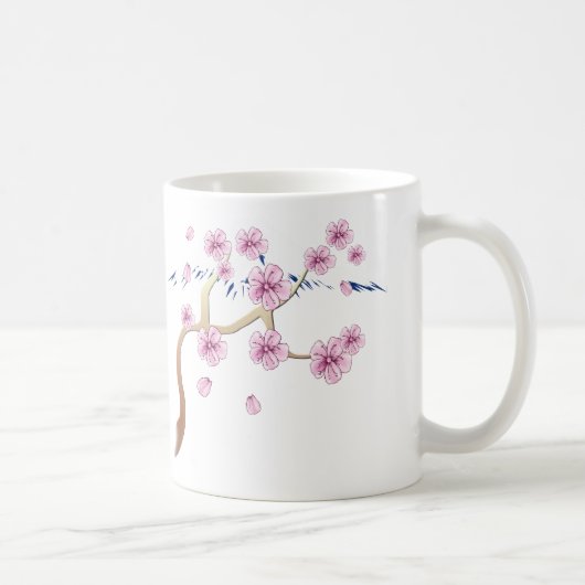 桜および富士山のマグ コーヒーマグカップ (右)