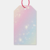 桜お洒落さくらんぼ花の木ベビーシャワー ギフトタグ (裏面)