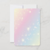 桜お洒落さくらんぼ花の木ベビーシャワー サンキューカード (裏面)