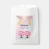桜お洒落さくらんぼ花の木ベビーシャワー フェイバーバッグ (正面)