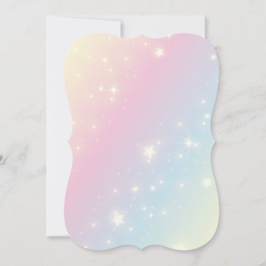 桜お洒落さくらんぼ花の木ベビーシャワー 招待状 (裏面)