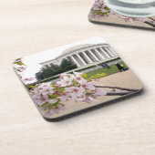 桜が付いているトーマス・ジェファーソンの記念物 コースター (左側)