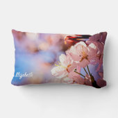 桜が晴れた日に咲く ランバークッション (裏面)
