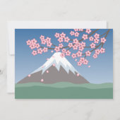 桜こけし人形かわいい芸者バースデーパーティー 招待状 (裏面)