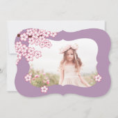 桜こけし人形芸者バースデーパーティー写真 招待状 (裏面)