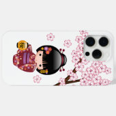 桜こけし人形 – かわいい日本の芸者ガール Case-Mate iPhoneケース (裏面 (横))