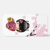 桜こけし人形 – かわいい日本の芸者ガール Case-Mate iPhoneケース (裏面 (横))