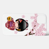 桜こけし人形 – かわいい日本の芸者ガール Case-Mate iPhoneケース (裏面 (横))