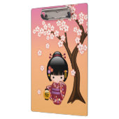 桜こけし人形 – かわいい芸者の女の子オンピーチ クリップボード (左)