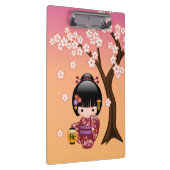 桜こけし人形 – かわいい芸者の女の子オンピーチ クリップボード (右)