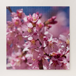 桜さくらんぼが日光にキスする花 ジグソーパズル