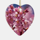 桜さくらんぼが日光にキスする花 セラミックオーナメント (右)