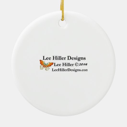 桜さくらんぼフラスアメリカーナ セラミックオーナメント (裏面)