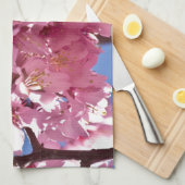 桜さくらんぼフラズレッドスターズ キッチンタオル (四つ折り)