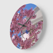 桜さくらんぼフラワーズアメリカーナ ラージ壁時計 (傾斜)