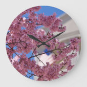 桜さくらんぼフラワーズアメリカーナ ラージ壁時計 (正面)