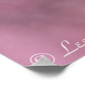 桜さくらんぼフローズパステルピンクレイヤーズ ポスター (角)