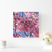 桜さくらんぼブラッズレッドスターズ スクエア壁時計 (ホーム)